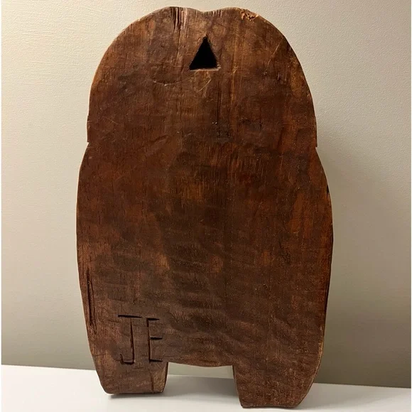 Vintage Hand Carved Wood Native American Indian Head Wall sculpture - Picture 5 of 12